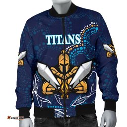 Gold Coast Men Bomber Jacket Titans Gladiator Indigenous