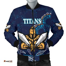 Gold Coast Men Bomber Jacket Titans Gladiator Indigenous