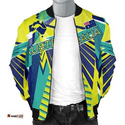 Bomber Jacket - Aus Flag Jacket Kangaroo Symbol - Men