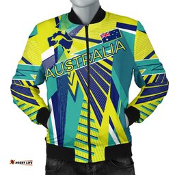Bomber Jacket - Aus Flag Jacket Kangaroo Symbol - Men