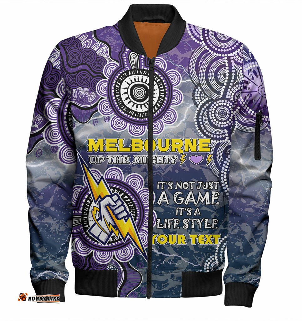 Australia Melbourne Custom Bomber Jacket - Up The Mighty Bomber Jacket