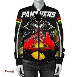 Panthers Bomber Jacket For Women Special Map