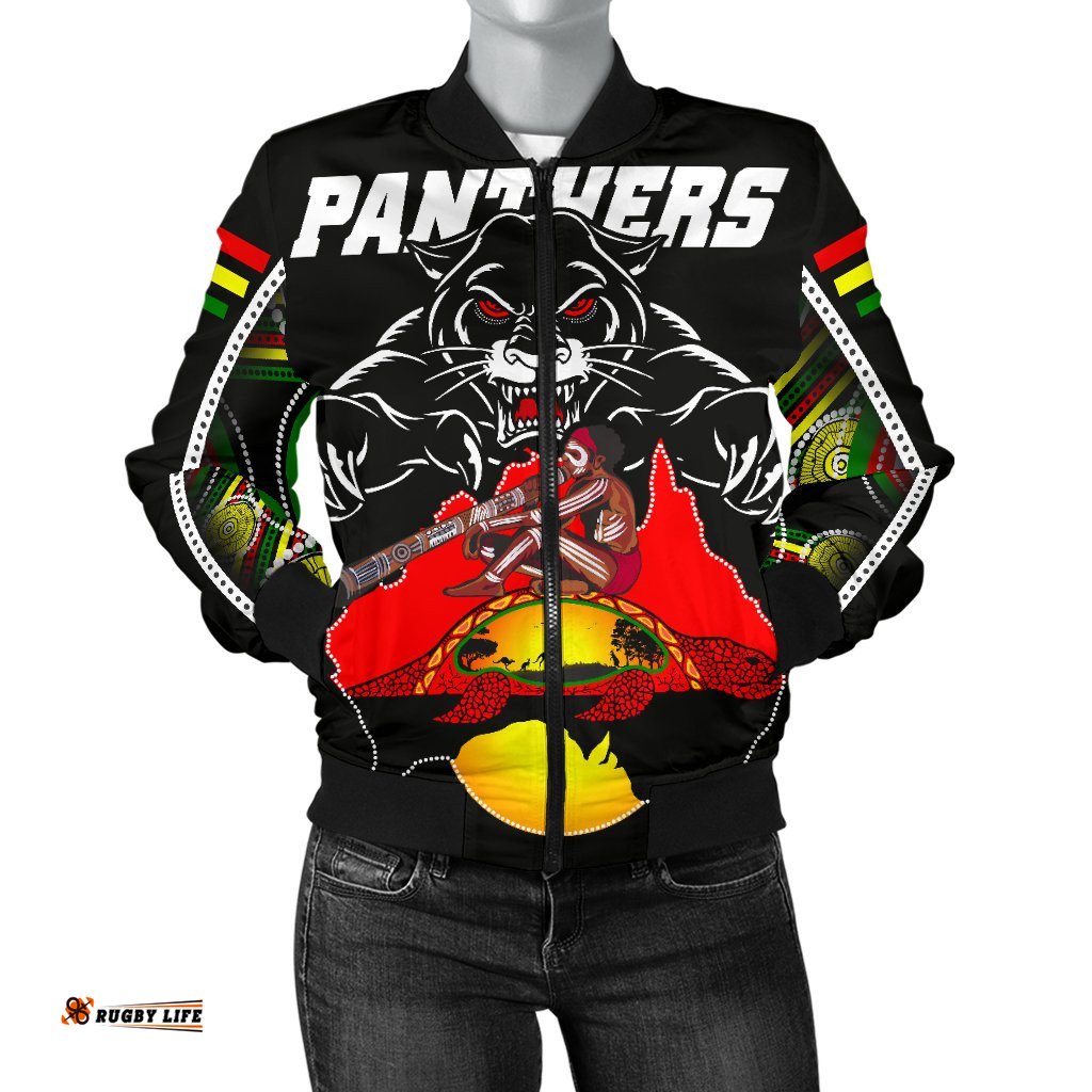 Panthers Bomber Jacket For Women Special Map