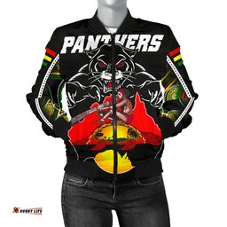 Panthers Bomber Jacket For Women Special Map