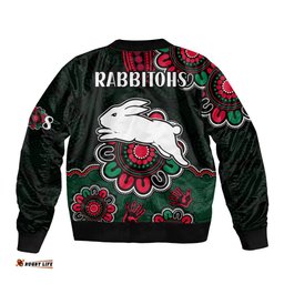 NRL Rabbitohs Rugby Bomber Jacket The Bunnies 1908 Aboriginal
