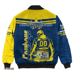 North Queensland Cowboys Bomber Jacket Personalized Pentagon Style- NRL