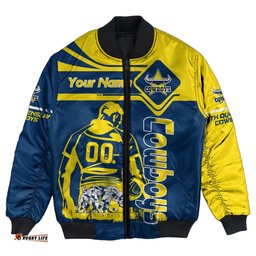 North Queensland Cowboys Bomber Jacket Personalized Pentagon Style- NRL