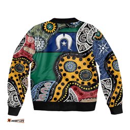 Torest Trait Islands Mix Aboriginal Pattern Bomber Jacket TS04
