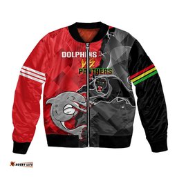 Personalised Panthers And Dolphins Bomber Jacket Sporty Version