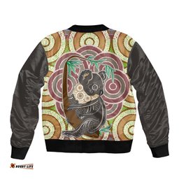 Personalised Australia Koala Bomber Jacket Aboriginal