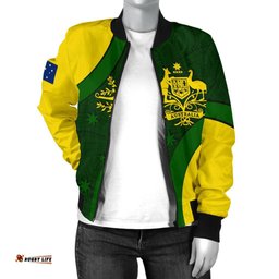 Bomber Jackets - Australia Coat of Arms Jacket National Colors - Women