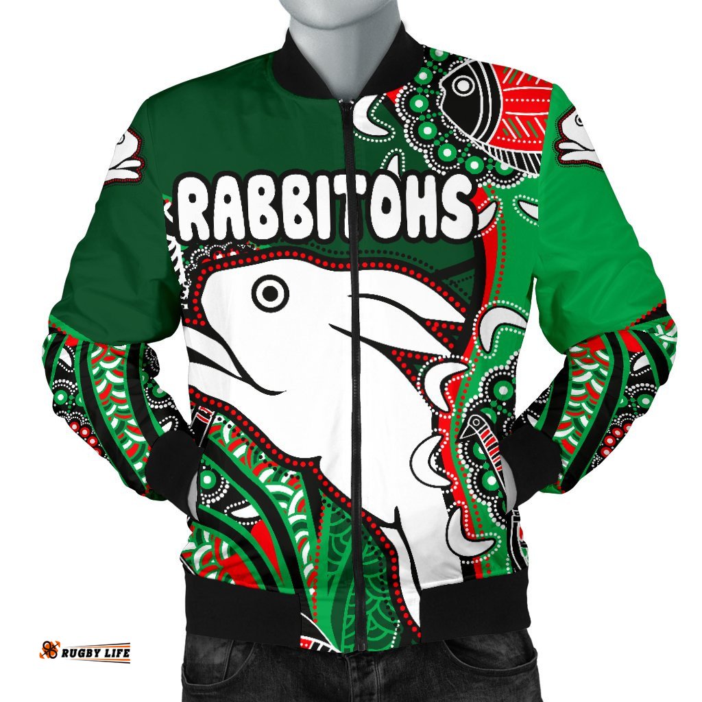 Rabbitohs Men Bomber Jacket Indigenous Survival World