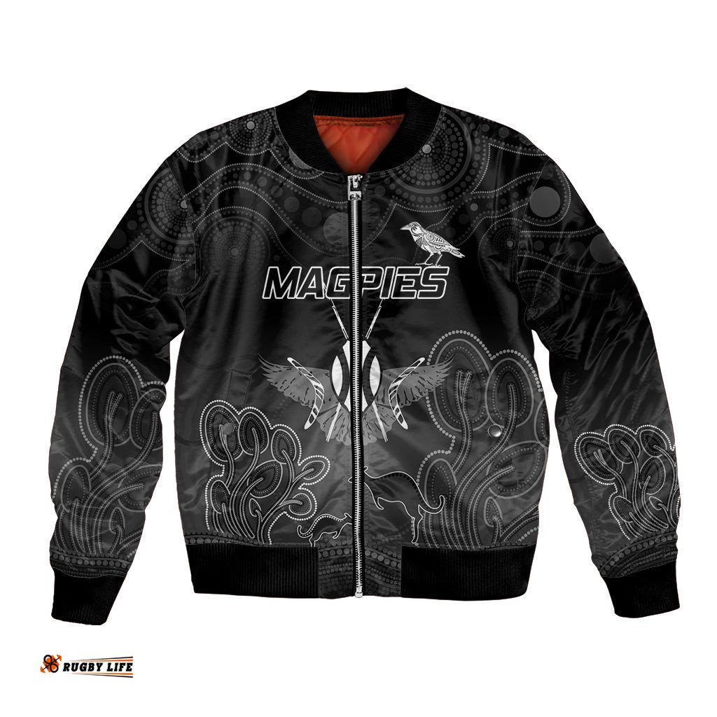 Collingwood Football Bomber Jacket Magpies The Starry Night Indigenous