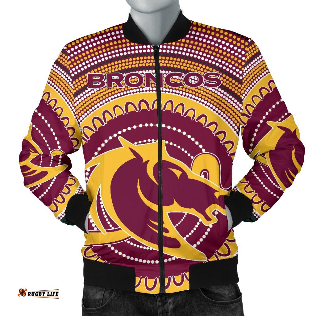 Brisbane Bomber Jacket For Men Broncos Aboriginal