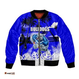 NRL Bulldogs Bomber Jacket Summer Vibe Style