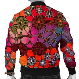 Bomber Jacket - Aboriginal Pattern Jacket Circle Art - Men