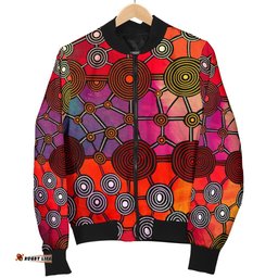 Bomber Jacket - Aboriginal Pattern Jacket Circle Art - Men