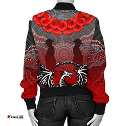 Dragons Women's Bomber Jacket St. George Anzac Day