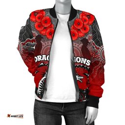 Dragons Women's Bomber Jacket St. George Anzac Day