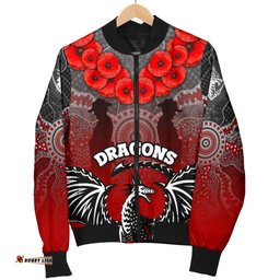 Dragons Women's Bomber Jacket St. George Anzac Day