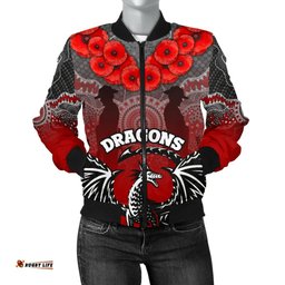 Dragons Women's Bomber Jacket St. George Anzac Day