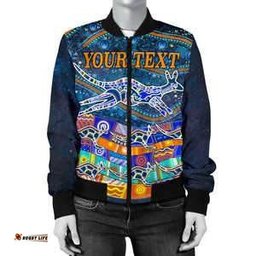 CustomWomen's Bomber Jacket- Kangaroo Dreaming