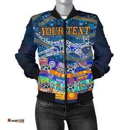 CustomWomen's Bomber Jacket- Kangaroo Dreaming