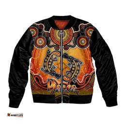 Personalised Australia Pisces Platypus Zodiac Bomber Jacket Auz Astrology Aboriginal - Red