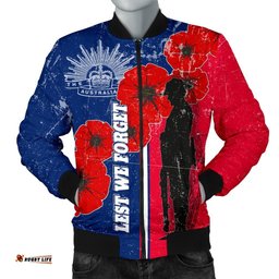 Anzac Day Men's Bomber Jacket - Rememberance Day