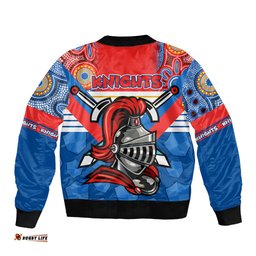 NRL Knight Bomber Jacket Proud Newcastle Aboriginal Vibe