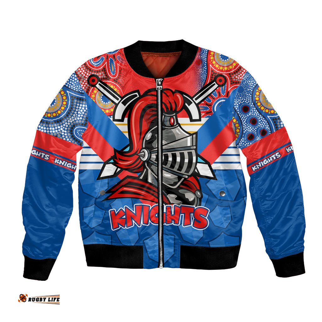 NRL Knight Bomber Jacket Proud Newcastle Aboriginal Vibe