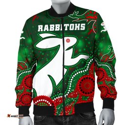 Custom Personalised Rabbitohs Men's Bomber Jacket Magic Style