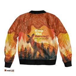 Australian Kangaroo Forests NAIDOC 2024 Bomber Jacket Aboriginal Art Style