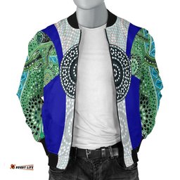 Men's Bomber Jacket - Flag of Torres Strait Islander