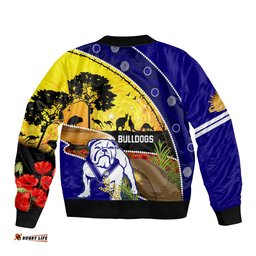 Bulldogs ANZAC Day Bomber Jacket Rosemary Starring Night Style