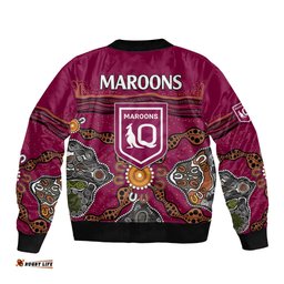 QLD Maroons Rugby Bomber Jacket Queensland Aboriginal Origin