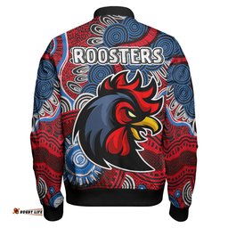 Roosters Rugby Bomber Jacket - Indigenous Roosters Bomber Jacket RLT13