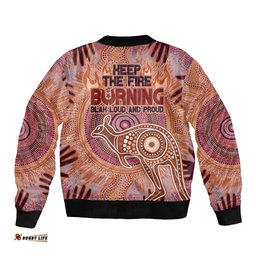 Fire Together NAIDOC 2024 Bomber Jacket Indigenous Cultural Spirit