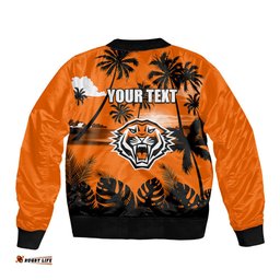 NRL Tigers Bomber Jacket Summer Vibe Style