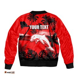 NRL Dolphins Bomber Jacket Summer Vibe Style