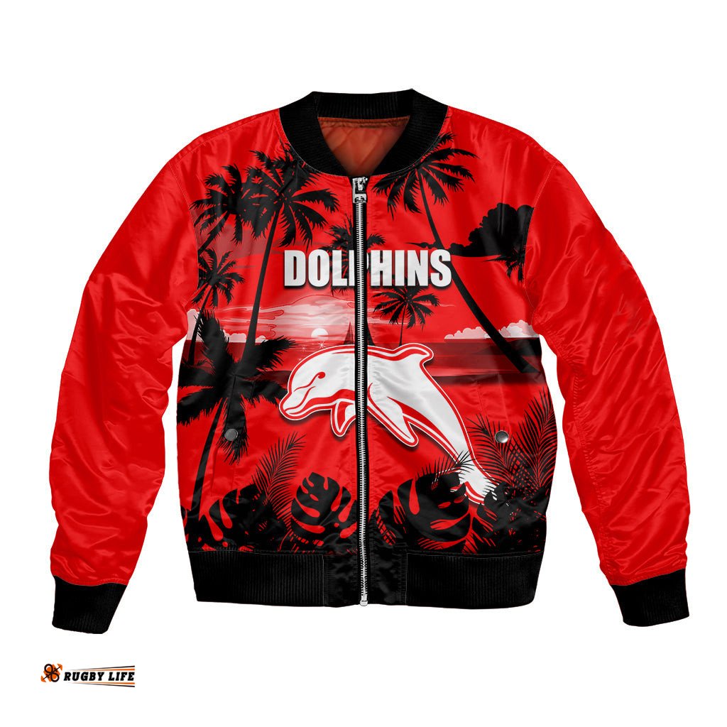 NRL Dolphins Bomber Jacket Summer Vibe Style