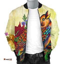Men's Bomber Jacket - Australia Kookaburra With Waratah
