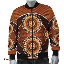 Bomber Jacket - Aboriginal Dot Painting Jacket Ver10 - Men