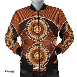 Bomber Jacket - Aboriginal Dot Painting Jacket Ver10 - Men
