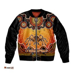 Personalised Australia Scorpio Tarantulas Spider Zodiac Bomber Jacket Auz Astrology Aboriginal - Red