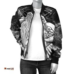 Aboriginal Bomber Jacket, Skywhale Papa Is Coming Back Art - Women