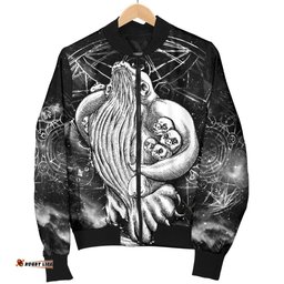 Aboriginal Bomber Jacket, Skywhale Papa Is Coming Back Art - Women