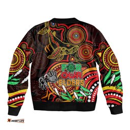 Dolphins Rugby Aboriginal Art Bomber Jacket NAIDOC Indigenous Tribal