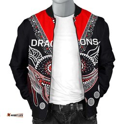 St. George Illawarra Dragons Men Bomber Jacket Aboriginal