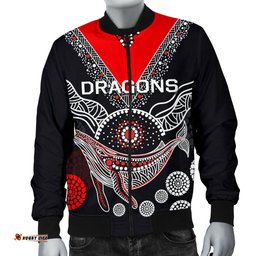 St. George Illawarra Dragons Men Bomber Jacket Aboriginal